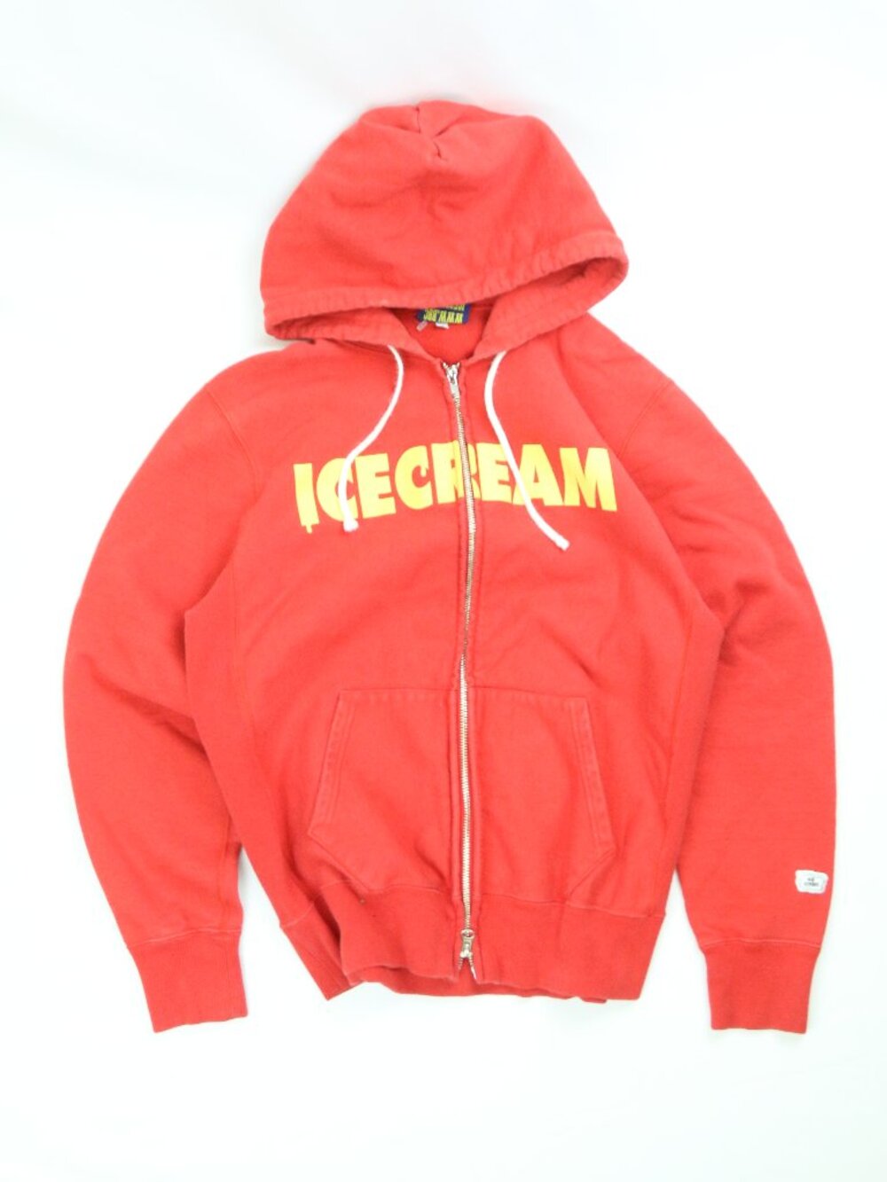 Men's Red Billionaire Boys Club (BBC) ICECREAM Zip Up Hoodie Size Medium